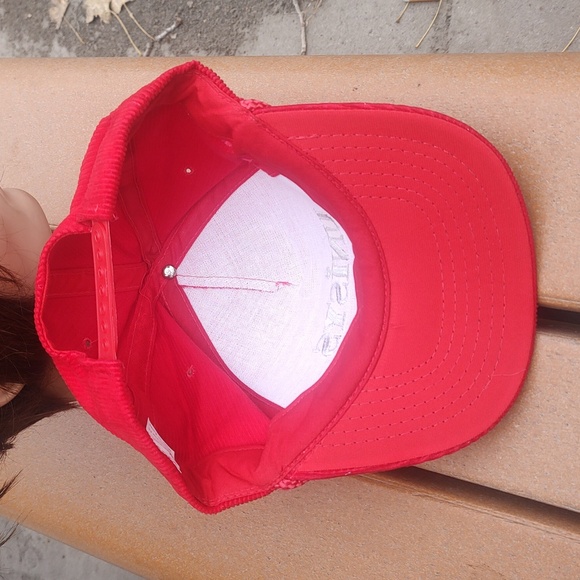 Vintage UNISYS Embroidered Corduroy Snapback Cotton Cap Hat w/Rope - Picture 7 of 9